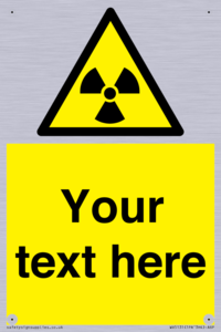 Custom Radioactive Material Sign